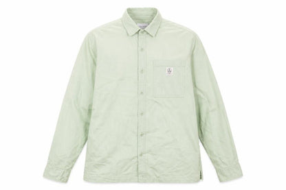 Topman Men's Green Long Sleeve Casual Button-Up Shirt