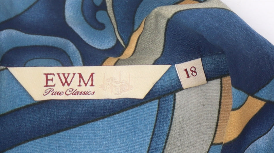 EWM Women's Multicoloured Button-Up Shirt Size 18