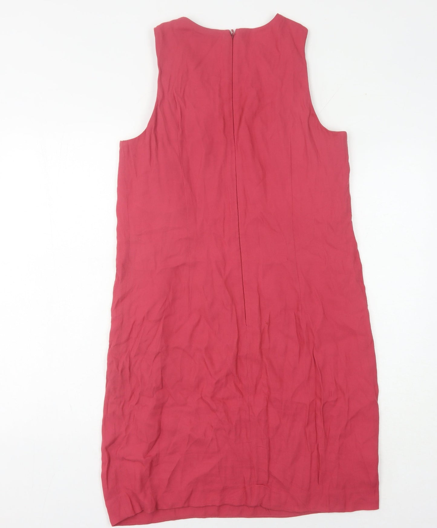 French Connection Women's Red Shift Dress Size 12