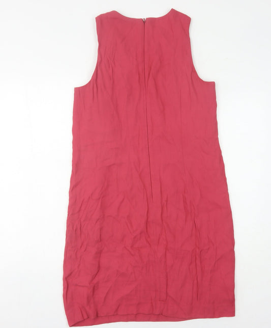 French Connection Women's Red Shift Dress Size 12