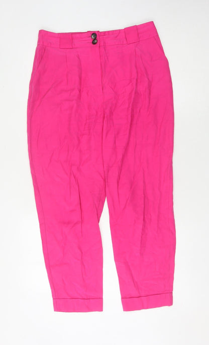 River Island Women's Pink Trousers Size 12