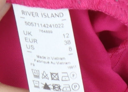 River Island Women's Pink Trousers Size 12