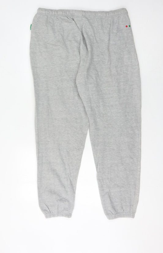 Kickers Men's Grey Sweatpants XL with Logo and Pockets