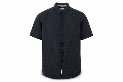 Men's Blue Check Casual Shirt, Size L