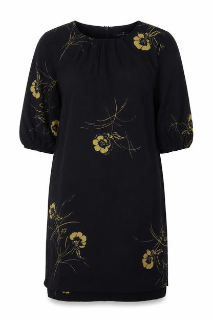 French Connection Women's Black Shift Dress Size 10