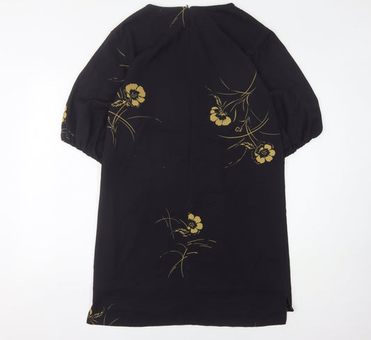 French Connection Women's Black Shift Dress Size 10