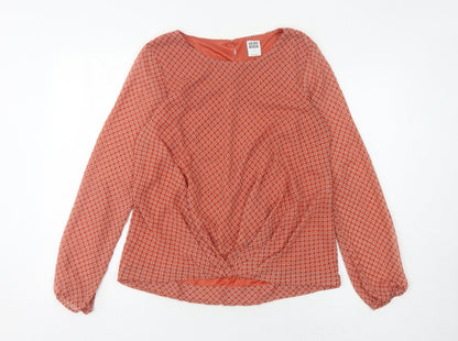 Womens UK Size M VERO MODA Red Basic Blouse