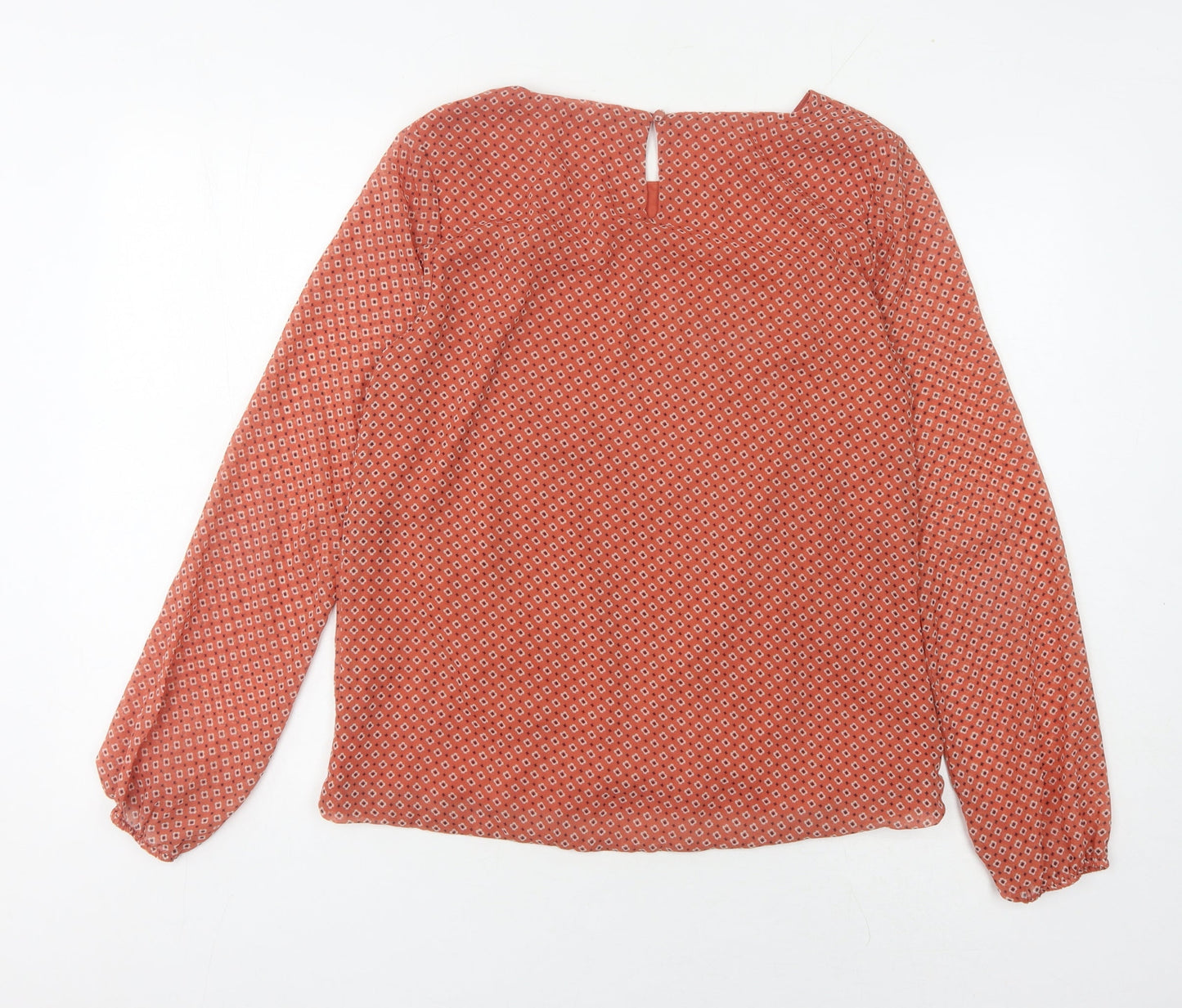 Womens UK Size M VERO MODA Red Basic Blouse