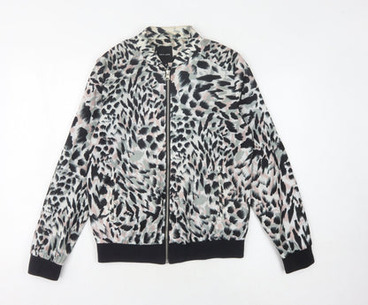 Womens UK Size 10 New Look Multicoloured Bomber Jacket