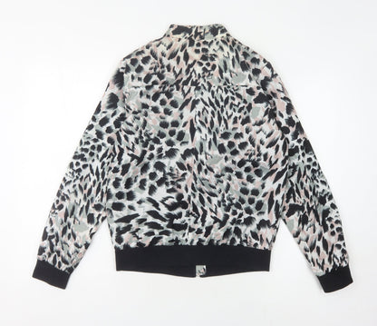 Womens UK Size 10 New Look Multicoloured Bomber Jacket