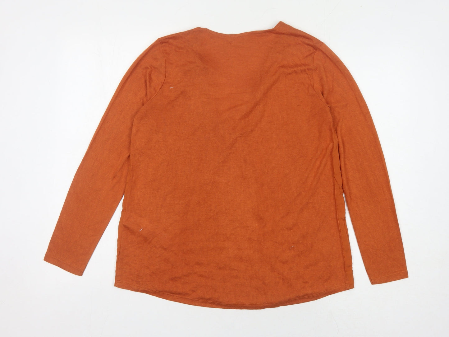 Womens UK Size M Springfield Orange Basic T-Shirt