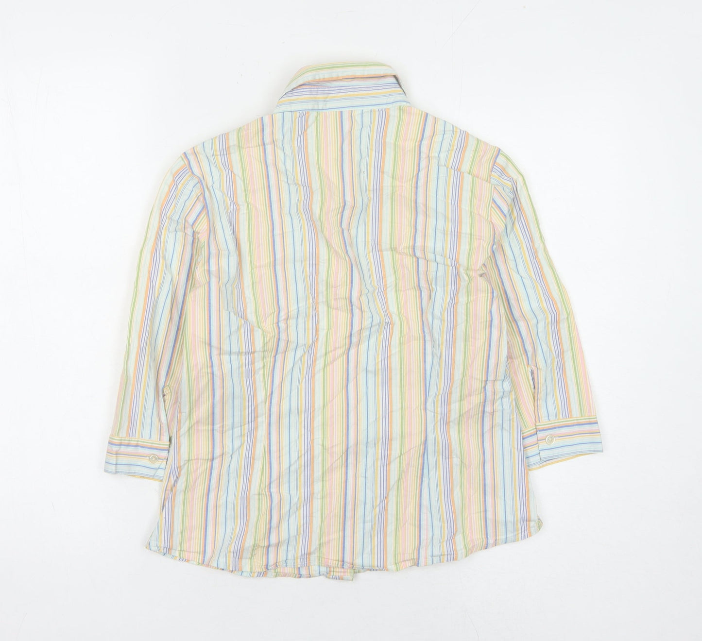 Abercrombie & Fitch Women's Multicoloured Striped Button-Up Shirt