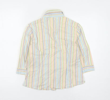 Abercrombie & Fitch Women's Multicoloured Striped Button-Up Shirt