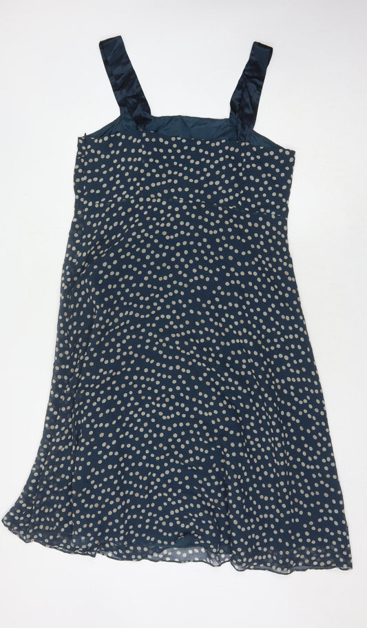 Fenn Wright Manson Women's Blue Polka Dot Dress Size 16