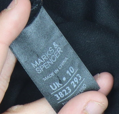 Marks and Spencer Women's Black Sheath Dress Size 10