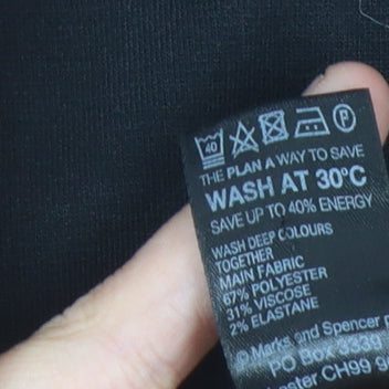 Marks and Spencer Women's Black Sheath Dress Size 10