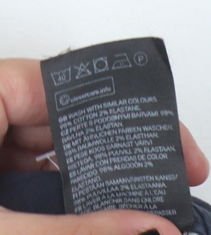 H&M Men's Blue Slim Fit Chino Trousers 28/30