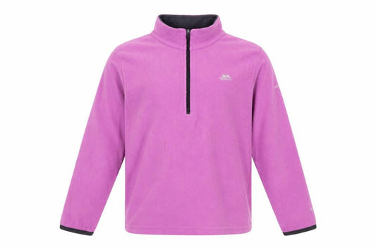 Trespass Girls Pink Fleece 1/4 Zip Sweatshirt, Size 9-10 Years