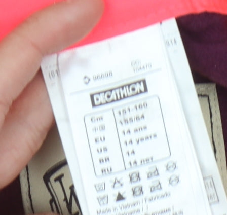 Decathlon Girls Pink Snow Pants, Size 14 Years - Winter Ready