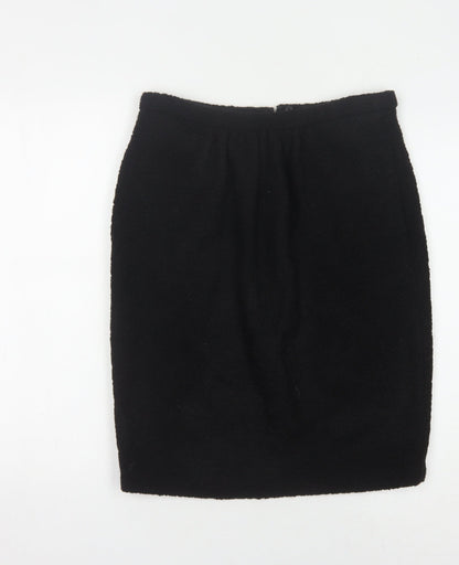 L.K. Bennett Women's Black Wool Pencil Skirt Size 12