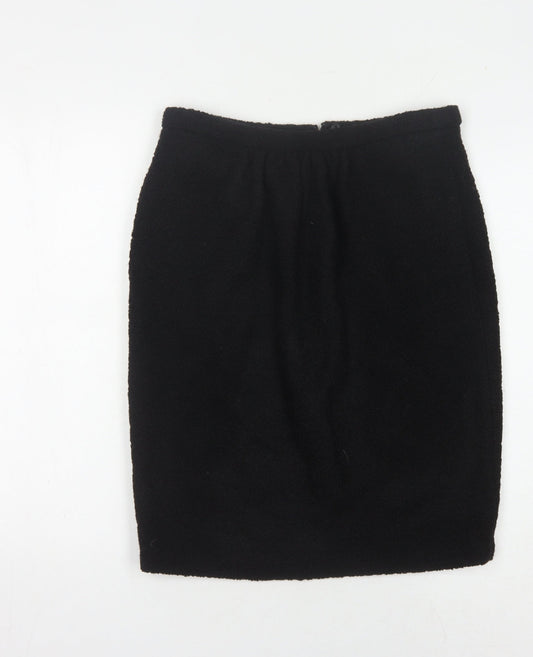 L.K. Bennett Women's Black Wool Pencil Skirt Size 12