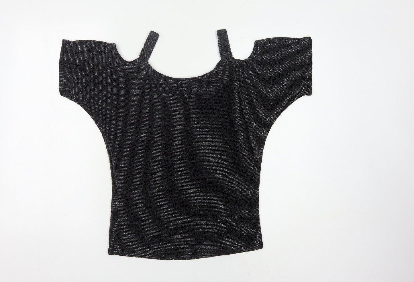 Womens UK Size 10 Star by Julien Macdonald Black Basic Blouse