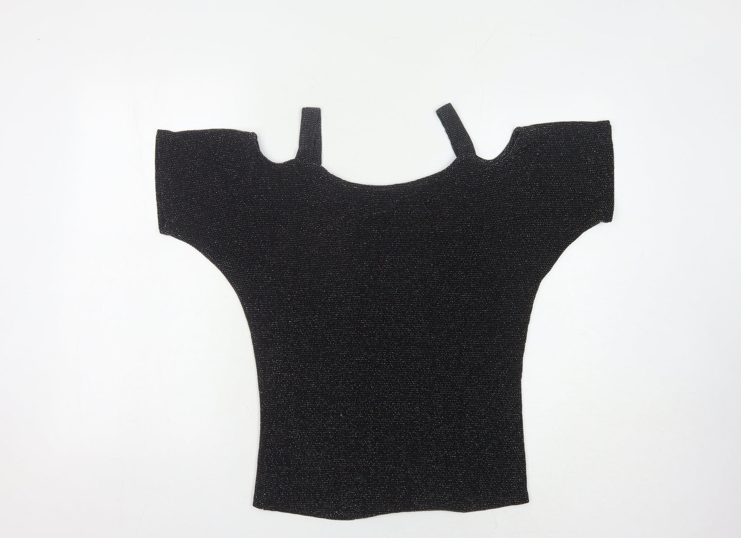 Womens UK Size 10 Star by Julien Macdonald Black Basic Blouse