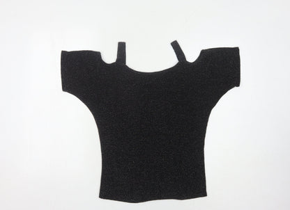 Womens UK Size 10 Star by Julien Macdonald Black Basic Blouse