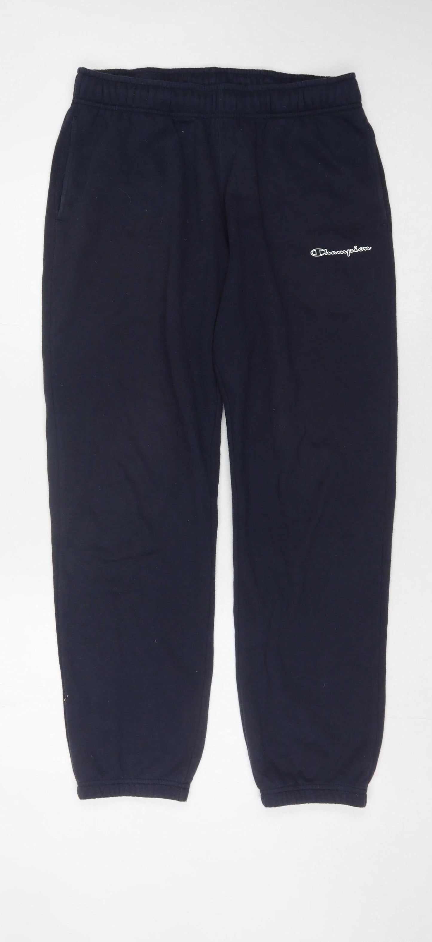 Mens UK Size M Champion Regular Fit Sweatpants Black Trousers