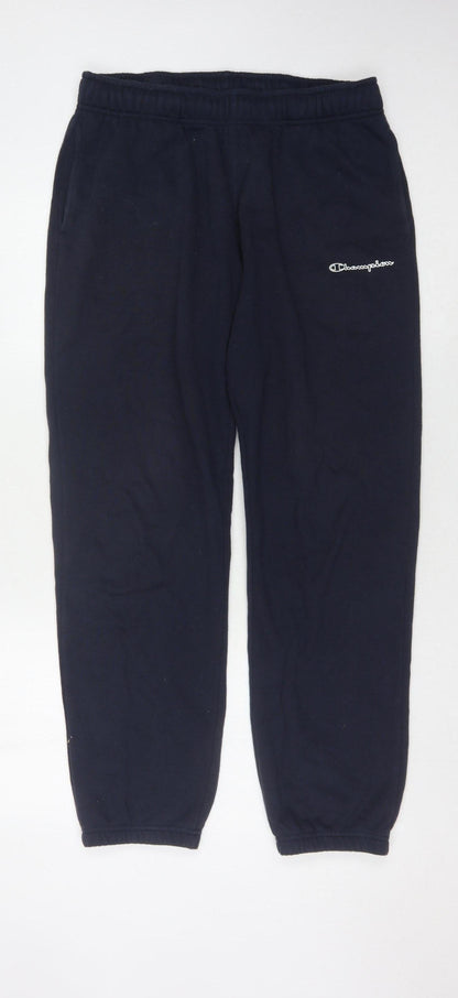 Mens UK Size M Champion Regular Fit Sweatpants Black Trousers