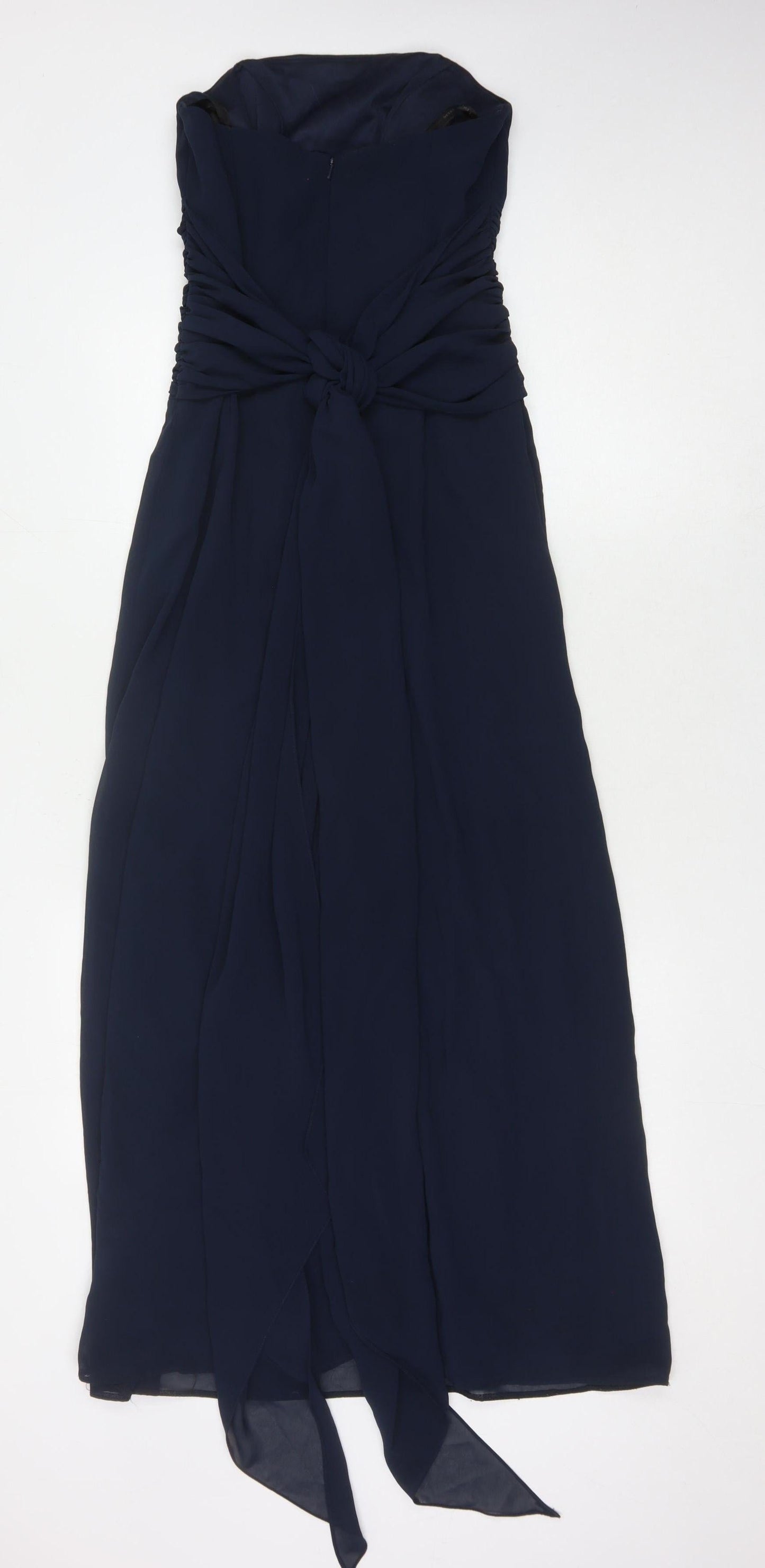 Dessy Collection Women's Blue Strapless Formal Dress