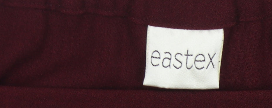 Womens UK Size 20 Eastex Relaxed Fit Casual Red Trousers