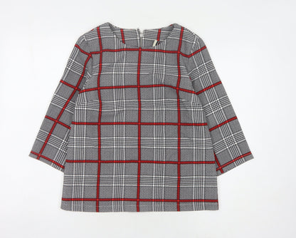 Womens UK Size 8 Topshop Grey  Blouse