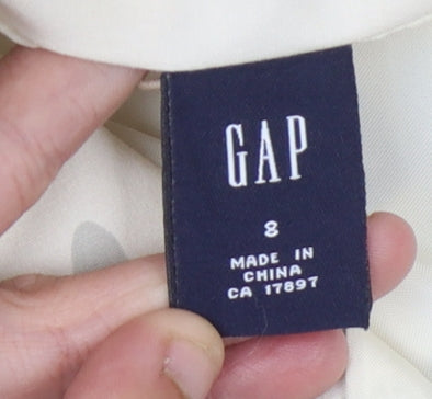GAP Women's Ivory Floral Skirt Size 8