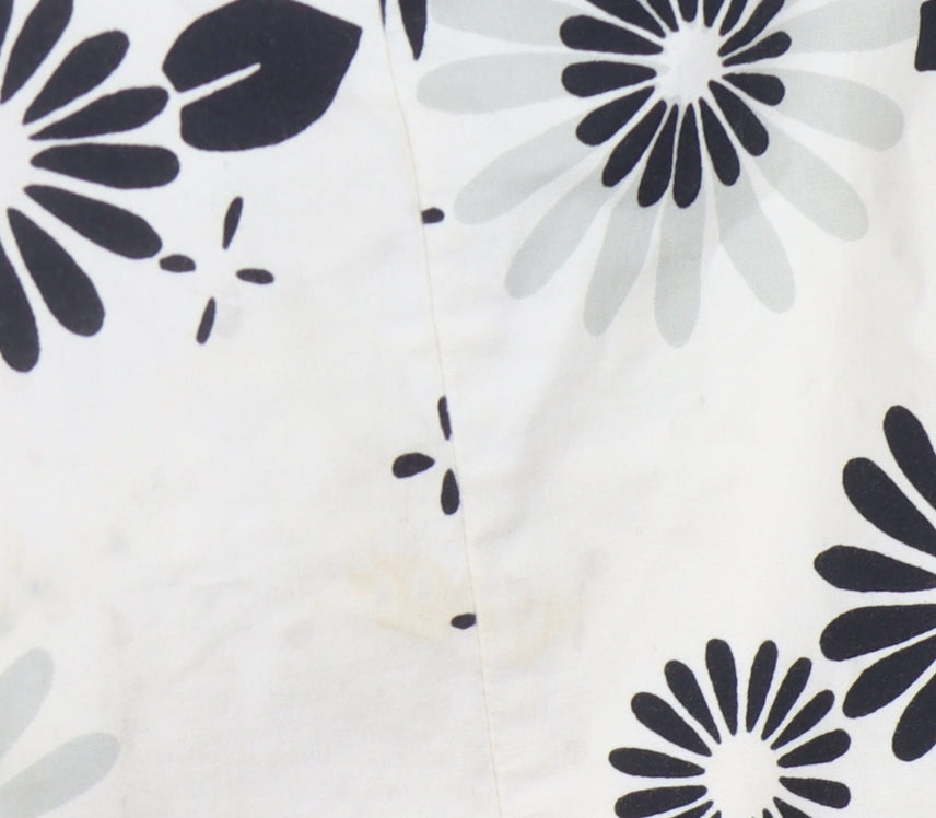 GAP Women's Ivory Floral Skirt Size 8