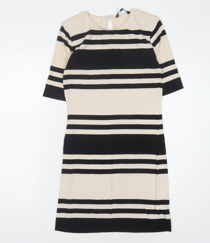 French Connection Women's Multicoloured Striped Sheath Dress
