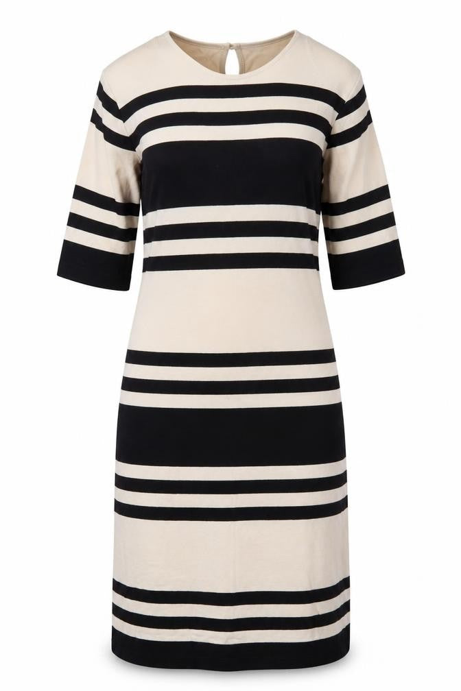 French Connection Women's Multicoloured Striped Sheath Dress