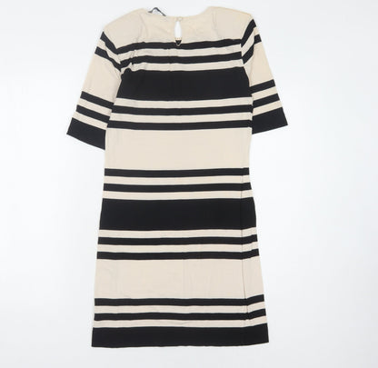 French Connection Women's Multicoloured Striped Sheath Dress