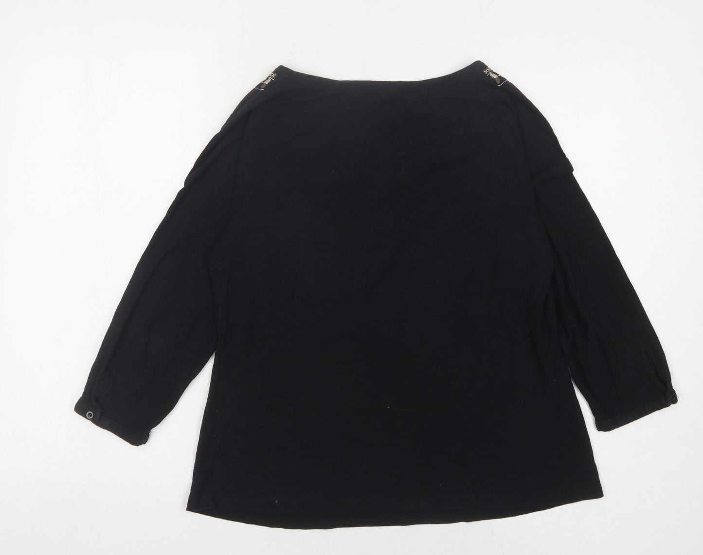Womens UK Size 12 Rocha John Rocha Black  Blouse