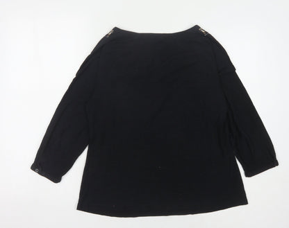 Womens UK Size 12 Rocha John Rocha Black  Blouse
