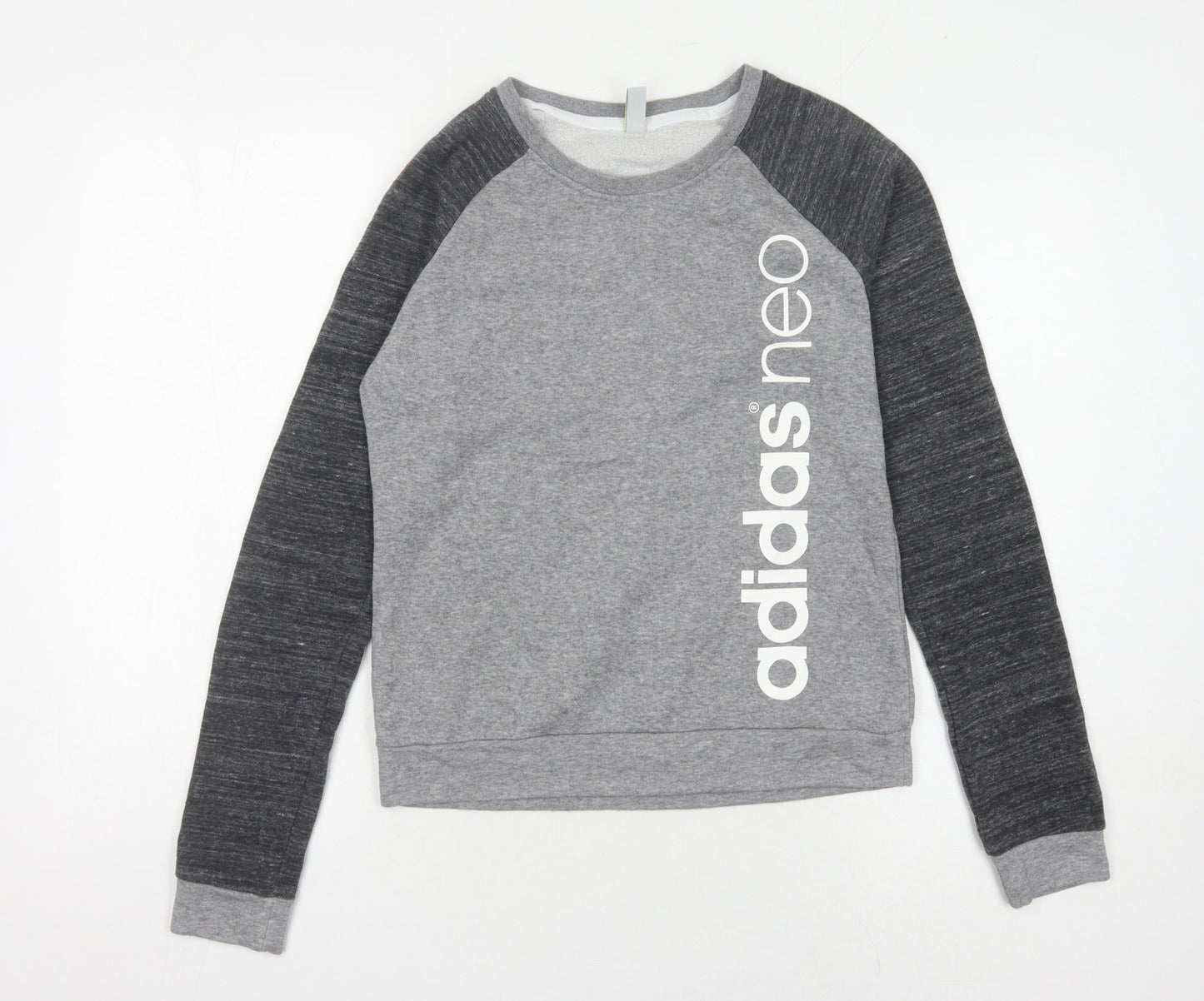 Adidas Women's Grey Logo Sweatshirt S