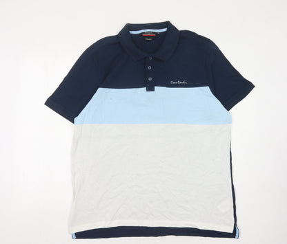 Pierre Cardin Men's Multicoloured Polo Shirt 2XL Regular Fit
