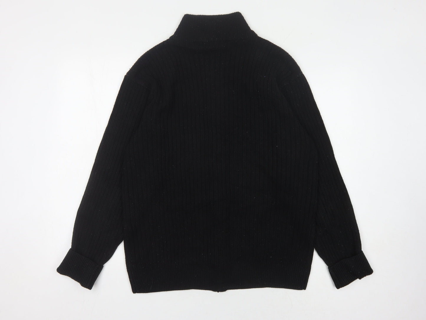 Premier Man Men's Black Full Zip Jumper - M