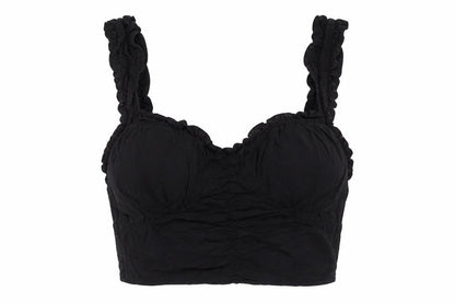 Womens UK Size 8 PRETTYLITTLETHING Black Cropped