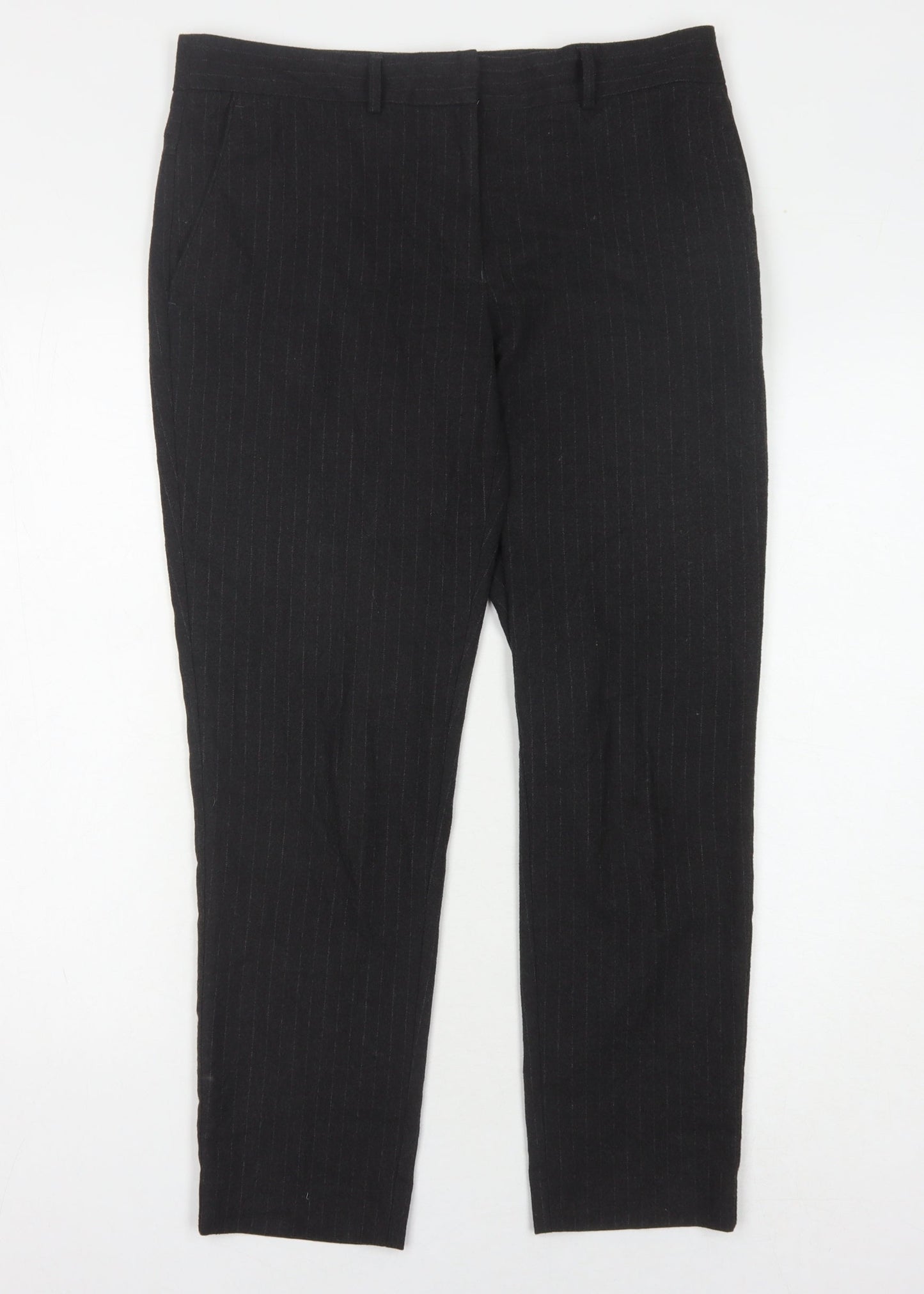 Womens UK Size 10 NEXT Regular Fit  Black Trousers