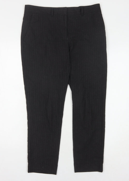 Womens UK Size 10 NEXT Regular Fit  Black Trousers