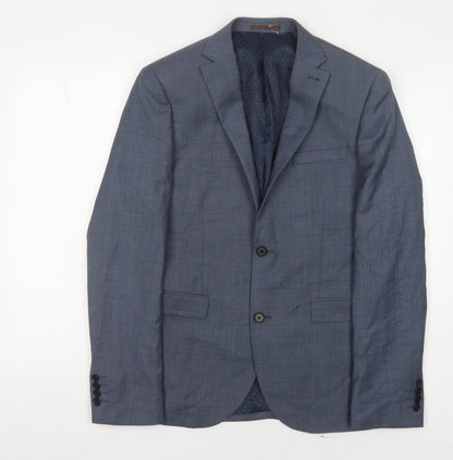 Next Men's Blue Blazer Jacket, Size 38, Regular Fit