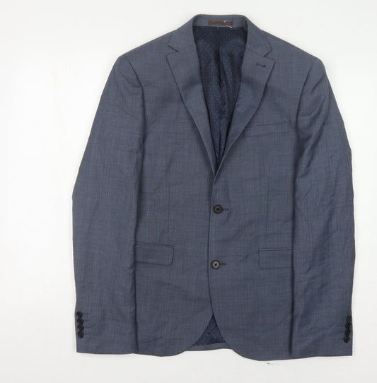 Next Men's Blue Blazer Jacket, Size 38, Regular Fit