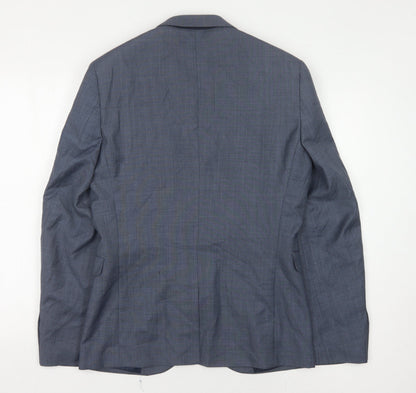 Next Men's Blue Blazer Jacket, Size 38, Regular Fit