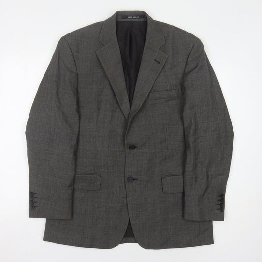 Mens UK Size 40 Jeff Banks Regular Grey Suit Jacket